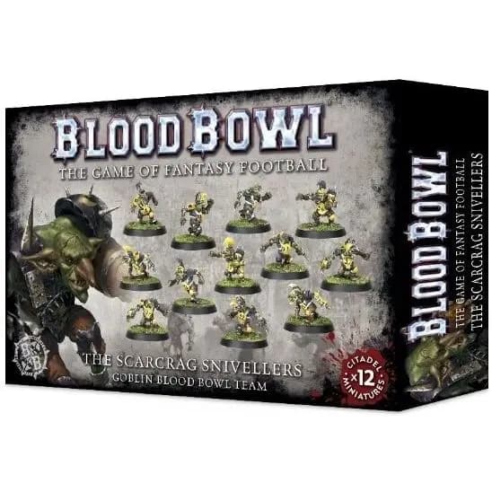 Figurines de 54 pièces Games Workshop Blood Bowl - Team Gobelin : The Scarcrag Snivellers (x12)