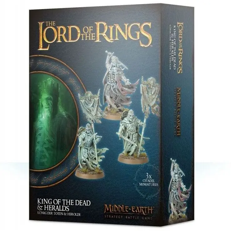 Figurines de 14 pièces - Le Roi des morts et porte-etendards Games Workshop Warhammer Middle Earth (x3)