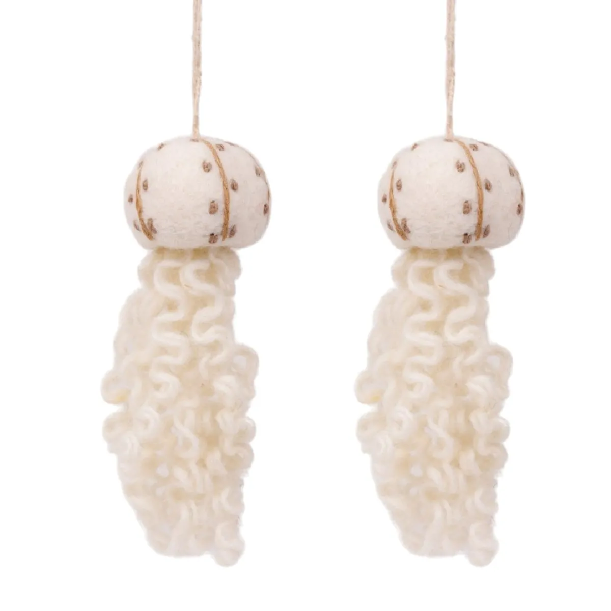 Boules de Noël méduses - Blanc