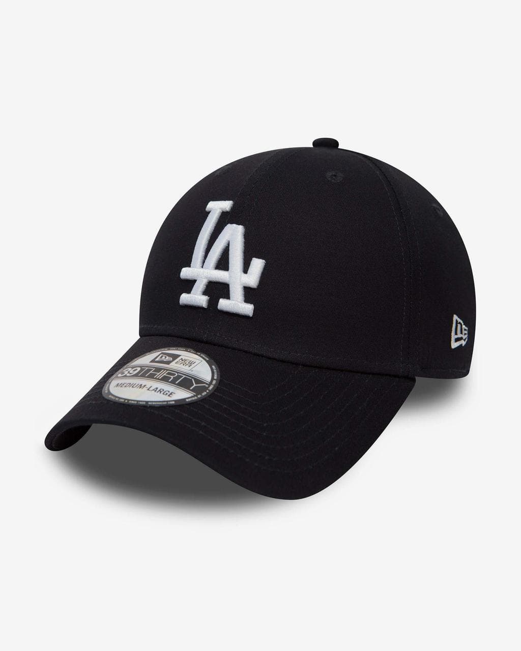 Casquette New Era 39THIRTY League Basic Los Angeles Dodgers noir blanc - L-XL