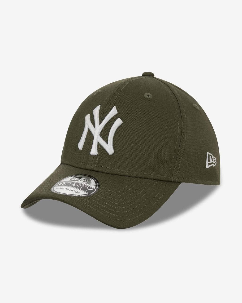 Casquette New Era League Essential 39THIRTY New York Yankees vert foncé blanc - S-M