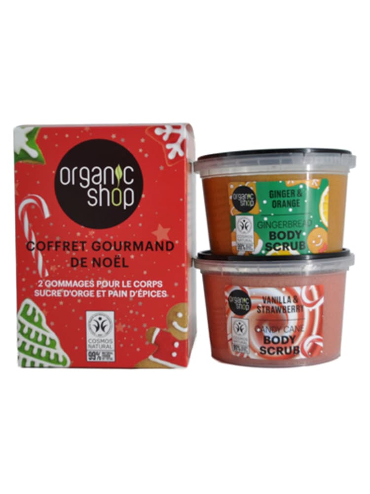 Organic Shop Coffret Noël (Gommage Pain d'Épice et Sucre d'Orge)