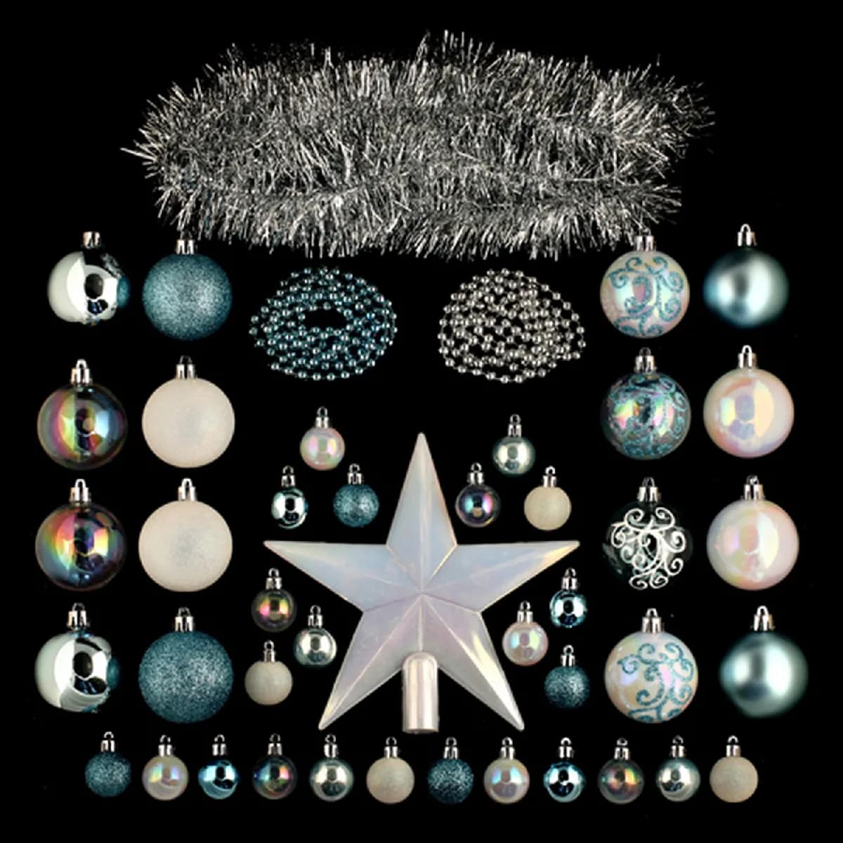 FEERIC CHRISTMAS Kit Boules de Noël Manoir - Gris