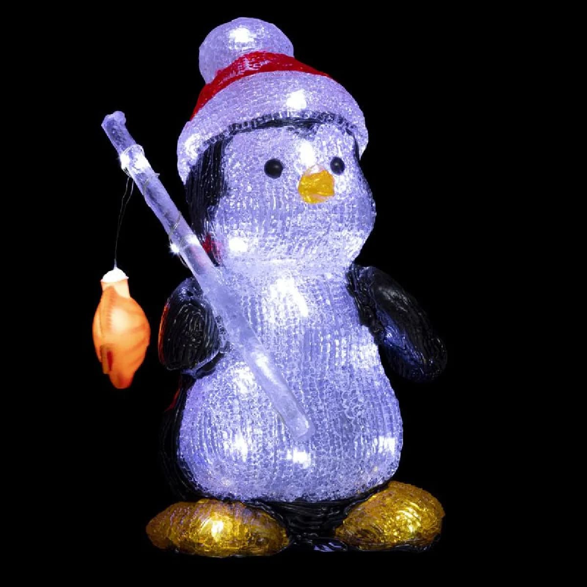 Fééric Christmas pingouin pêche 30 LED - Multicolore
