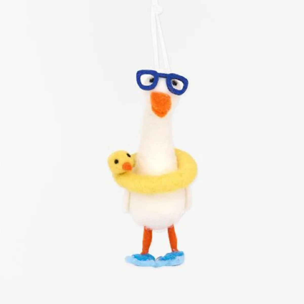 Batela Cygne de Noël à suspendre - Blanc