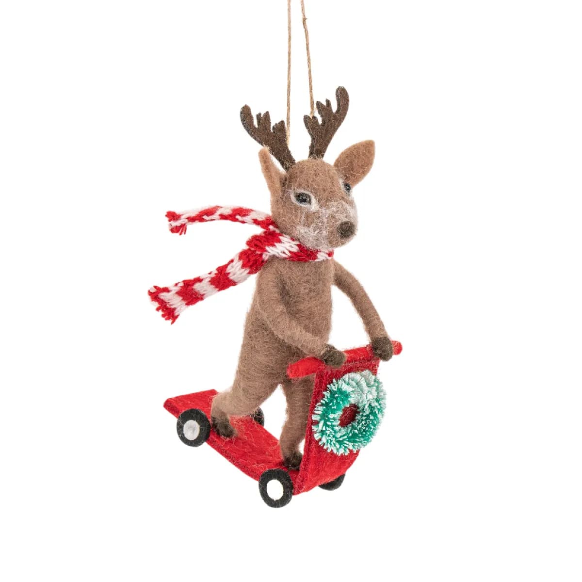 Sass & belle Suspension renne Noël - Marron