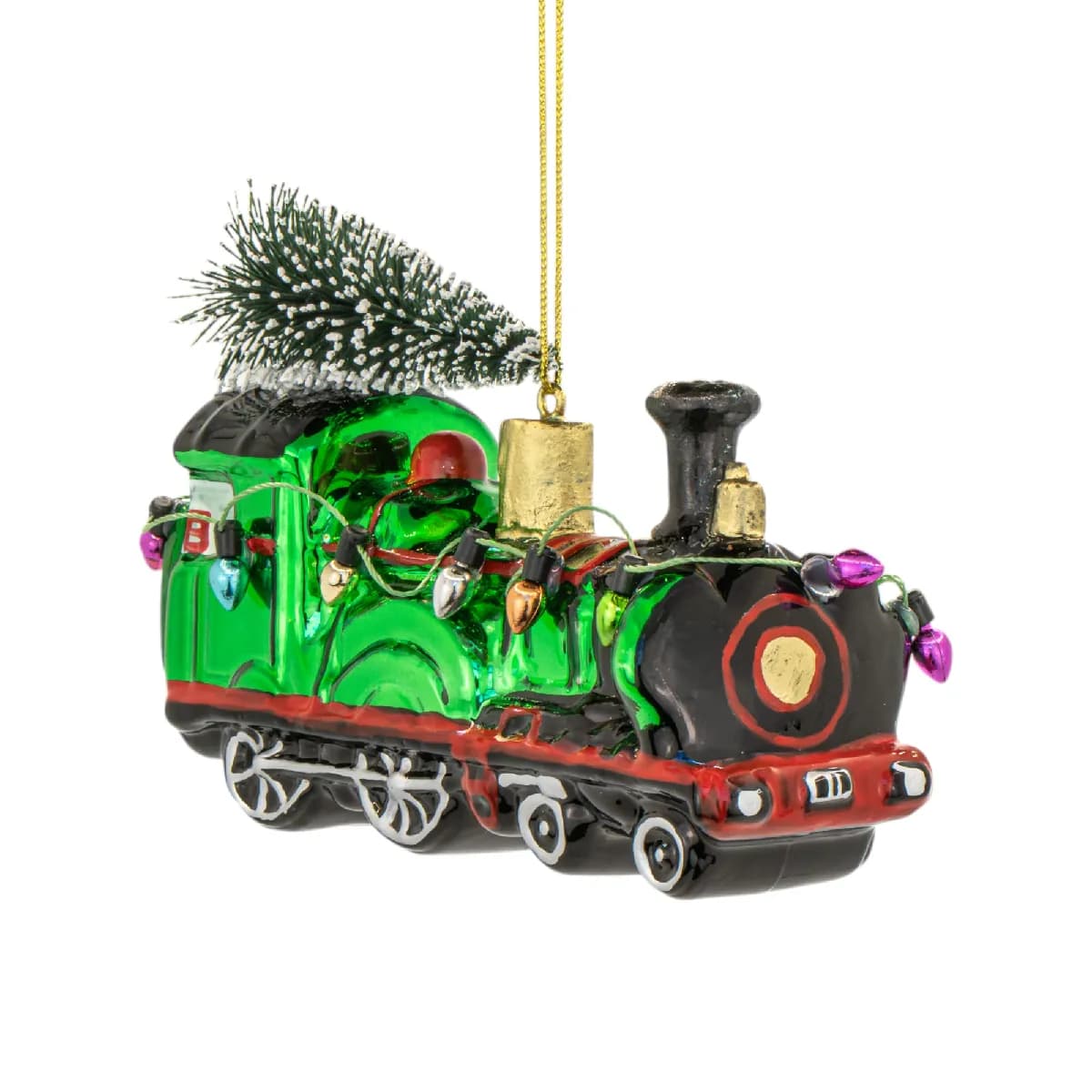 Sass & belle Boule de Noël locomotive - vert