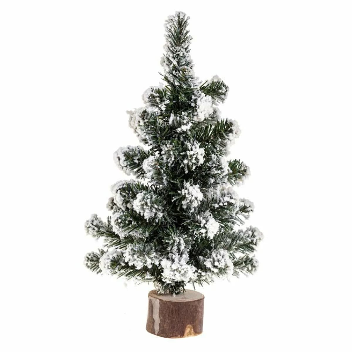 Sapin de Noël Floqué Blooming 25 cm - Vert