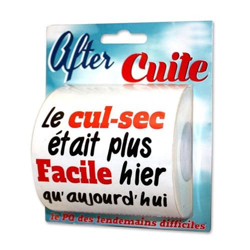 papier toilette humoristique after cuite - surprisez vous pq11