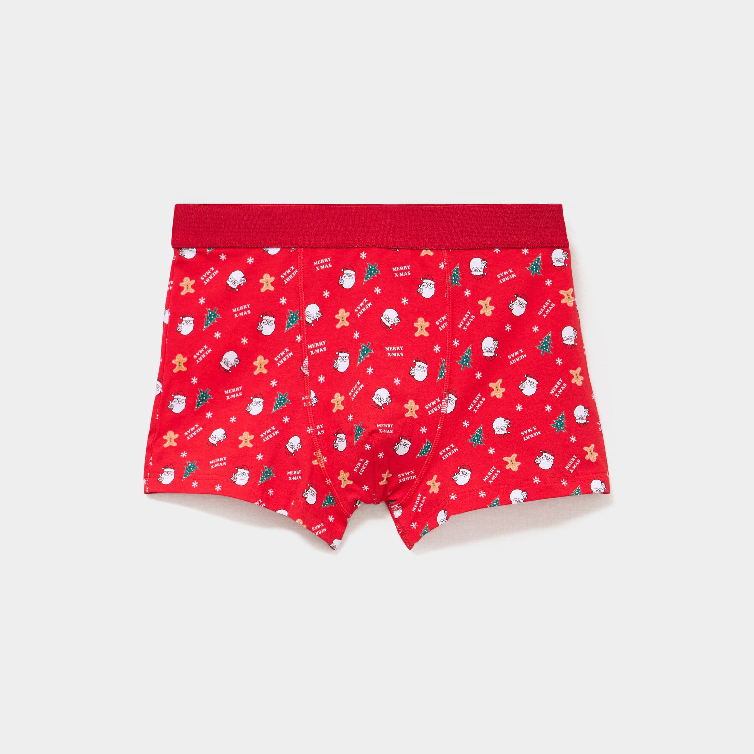 Boxer Noël rouge homme